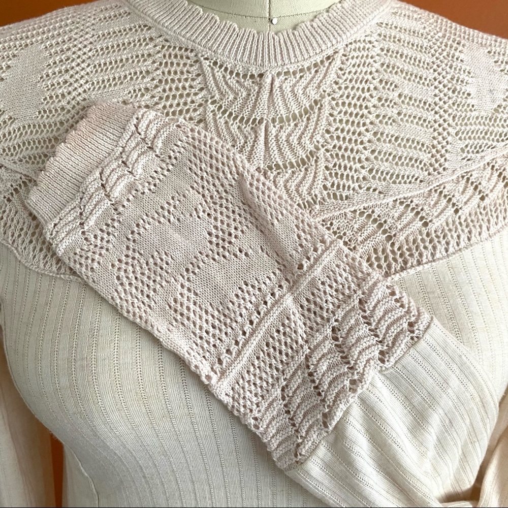 Free People Lace Detail Top